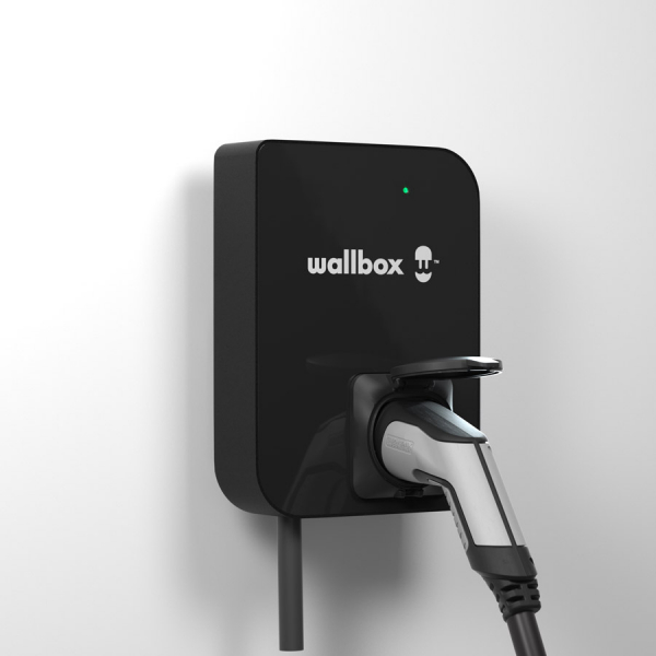 Wallbox Pulsar Plus - Borne de recharge monophasée ajustable avec câble T2  Phoenix Contact - Kit complet pour voiture électrique