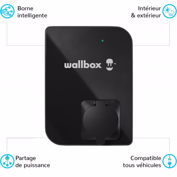 WALLBOX Borne de recharge Copper SB - 1,4 à 22kW - Bluetooth - Wifi - RFID – Image 9