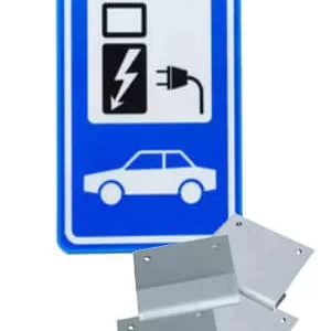 Panneau de signalisation de voiture électrique