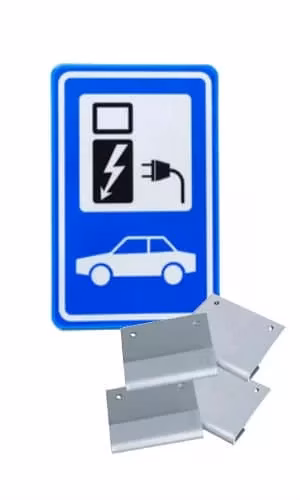 Panneau de signalisation de voiture électrique