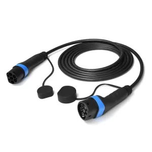 Câble de charge 10 mètres type 2 - triphasé 16A à 11kW - ​​​​avec sac de rangement gratuit