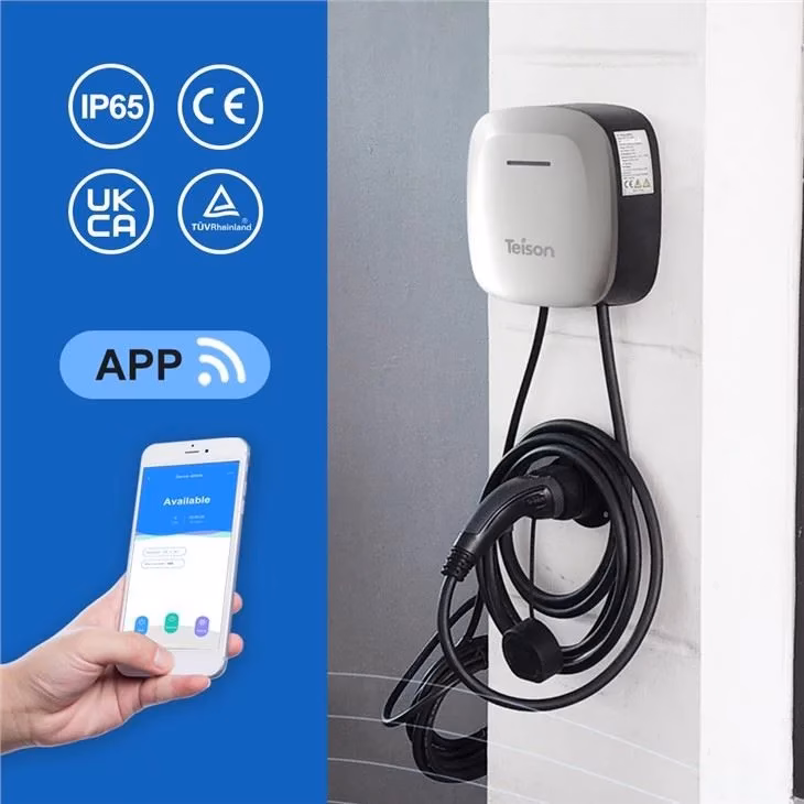 Chargeur de boîte murale de contrôle APP 16A/32A avec prise de type 2 – Image 2