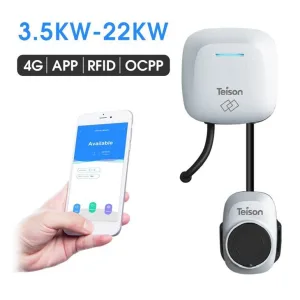 Chargeur de boîte murale de contrôle APP 16A/32A avec prise de type 2