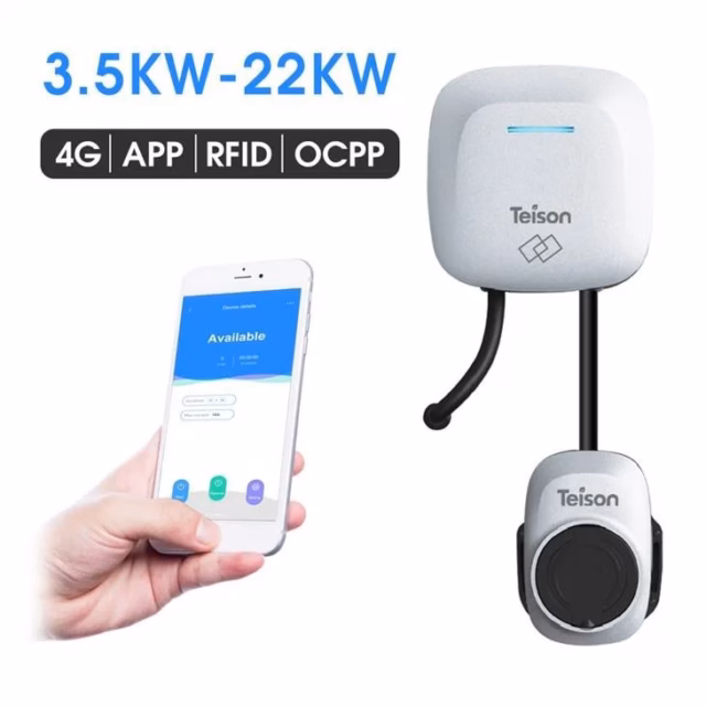 Chargeur de boîte murale de contrôle APP 16A/32A avec prise de type 2