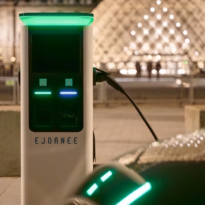 Borne de recharge AC commerciale sur pied à double prise – EJORNEE Série S