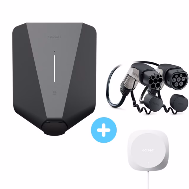 EASEE Charge UP - Borne de recharge maison 22kW - Triphasé - Wifi - 4G inclus - wallbox idéale pour la maison