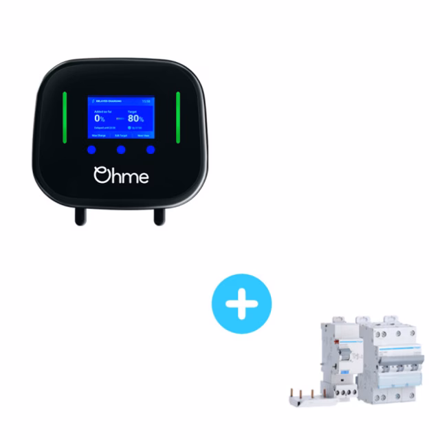 Ohme Borne de Recharge Home Pro 11kW triphasé - cable T2 5m / 8m - 4G intégré - délestage inclus