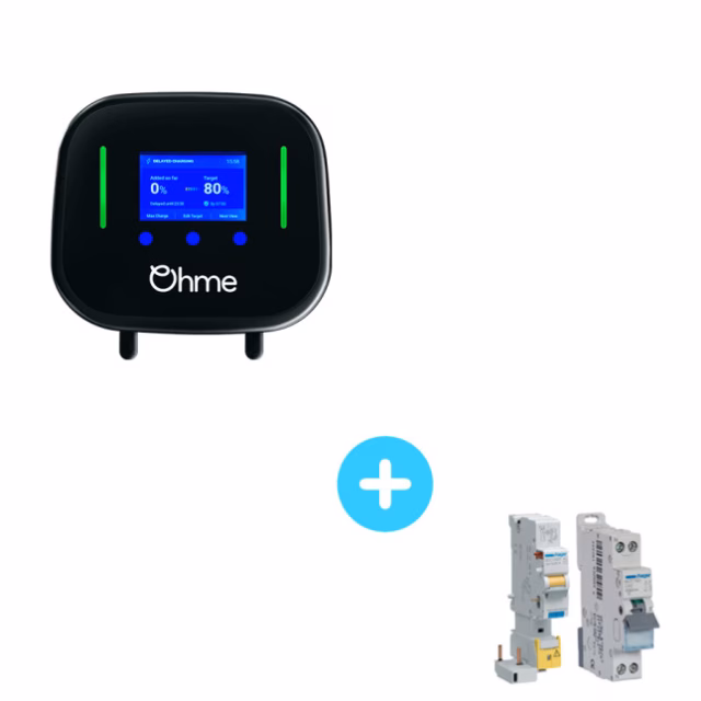 Ohme Borne de Recharge Home Pro 7,4kW monophasé - cable T2 5m / 8m - 4G intégré - délestage inclus